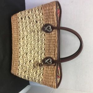 Brighton straw purse